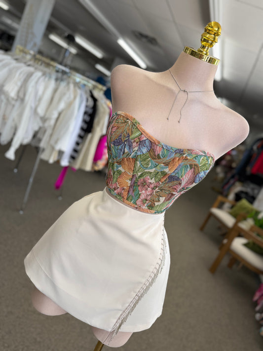 Tropical Muse Corset TOP 🌿🌺🍃
