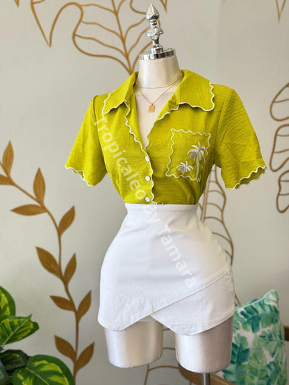 Lime Paradise Blouse