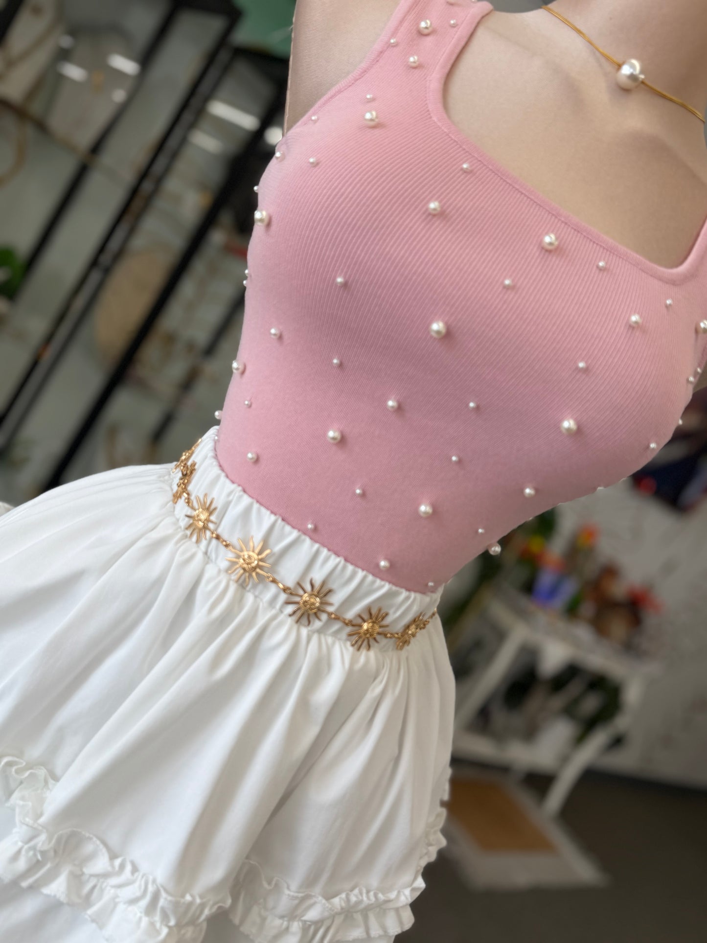 Pearl Bloom Skort 🤍✨