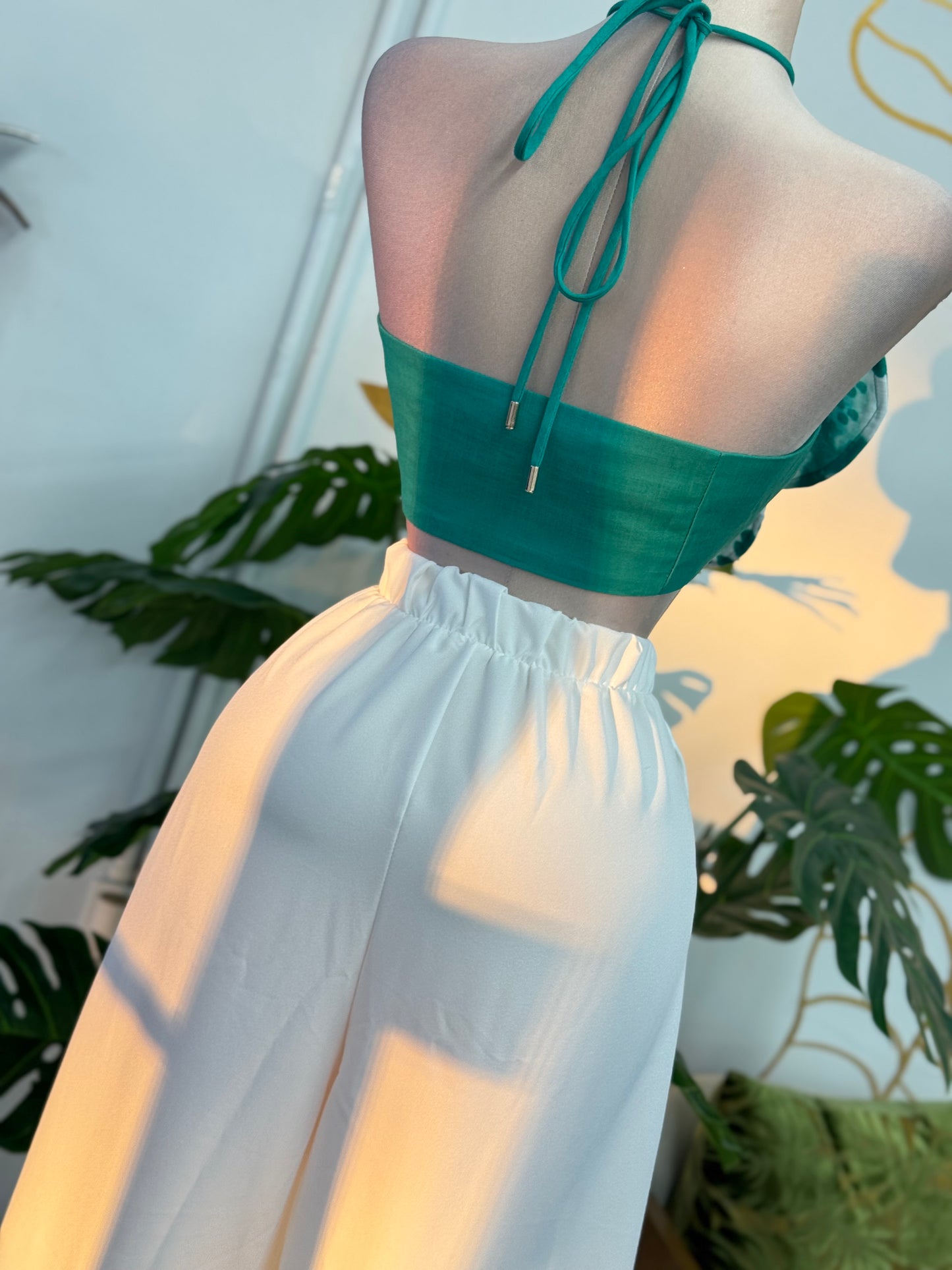White Flow Palazzo Pants
