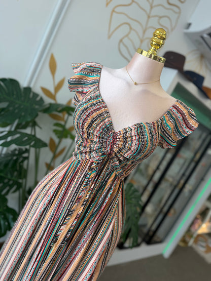 Boho Sunset Maxi Dress 🤎✨