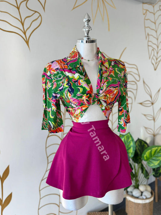 Tropical Twist Crop Top