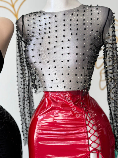 Ruby Lace-Up Mini Skirt