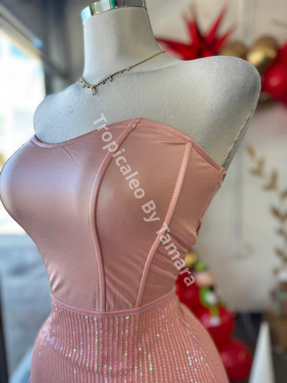 Pinky Sequin Skirt (Falda)