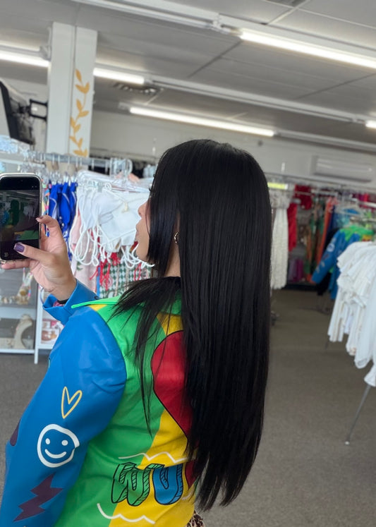 🌈✨ Jacket Pop Art “Hello Vibes” ✨🌈