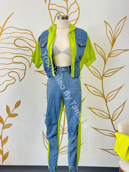 Neon Denim Adventure Set