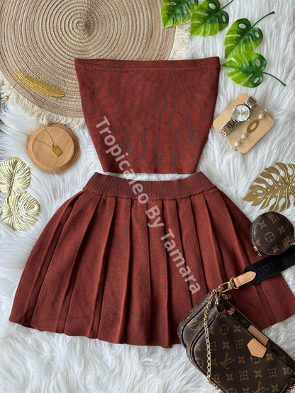 Rust Knit Set