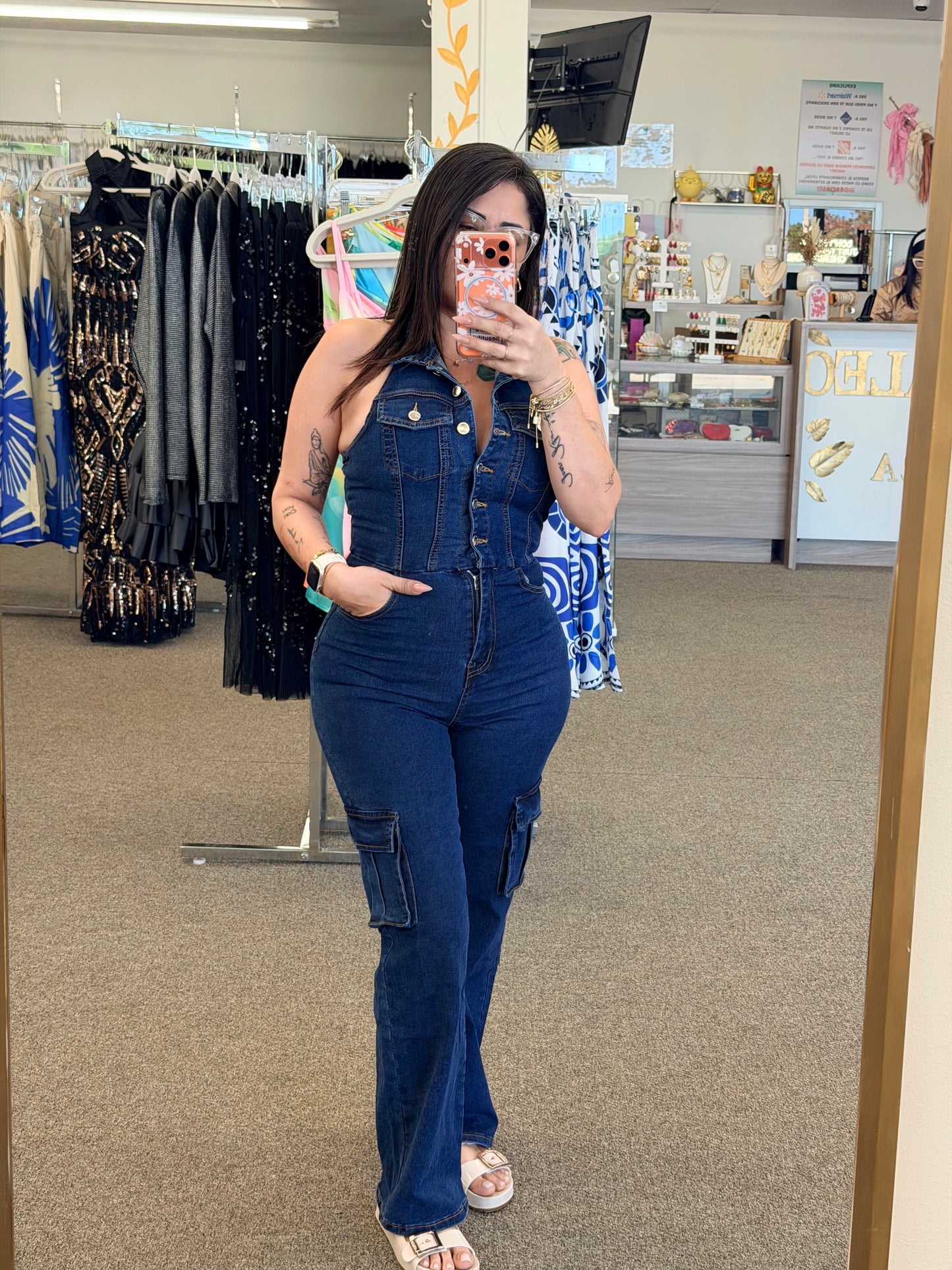 Denim Muse Stretch Jumpsuit