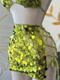 Lime Sequin Mini