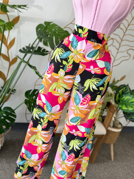 Island Bloom Wide-Leg Pants
