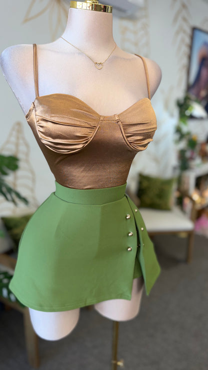 Golden Glow Corset Top