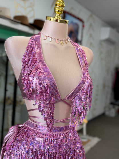 Pink Fringe Glam 3-Piece Set ✨💖