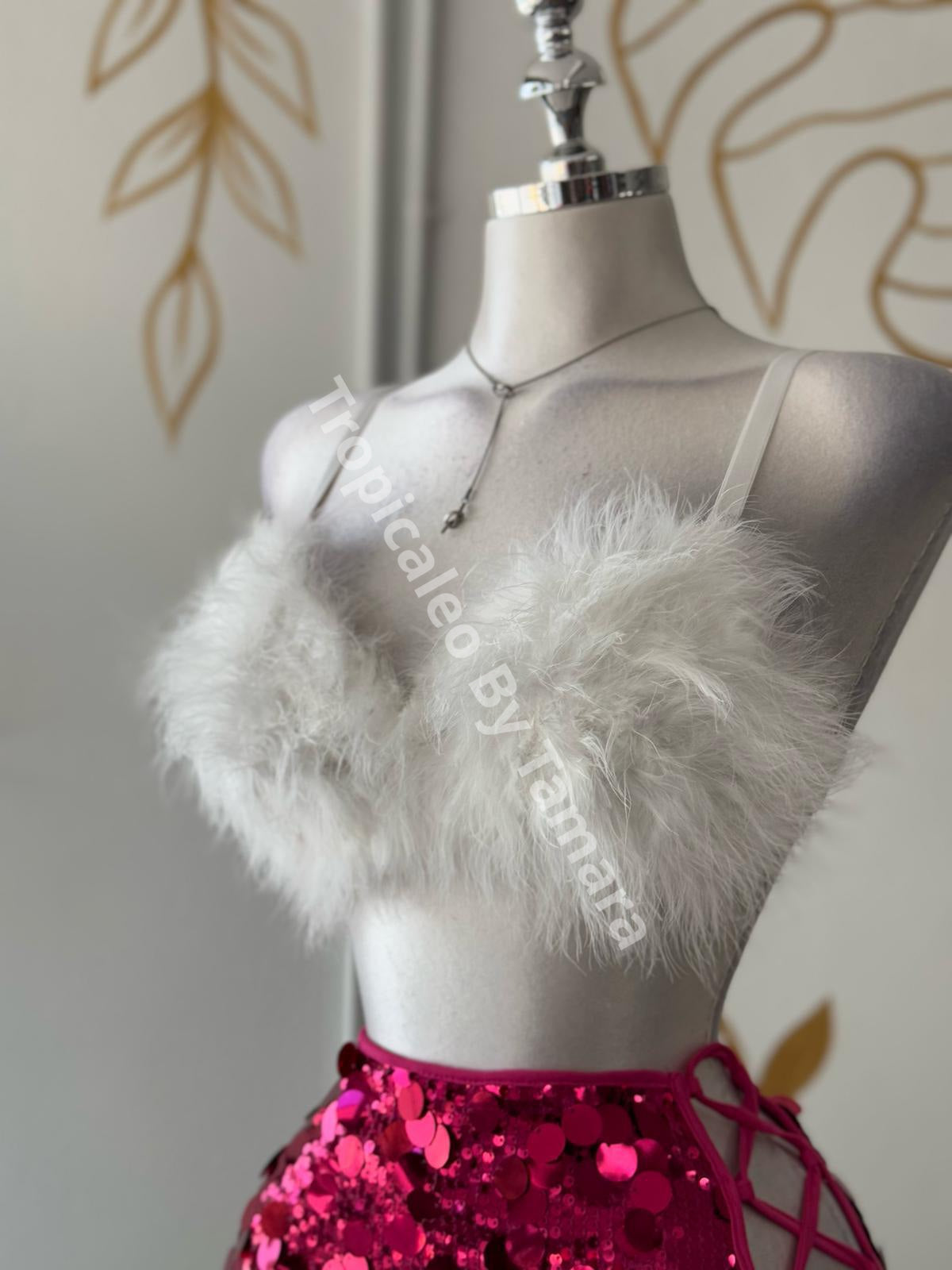 Pink Sequin Skirt