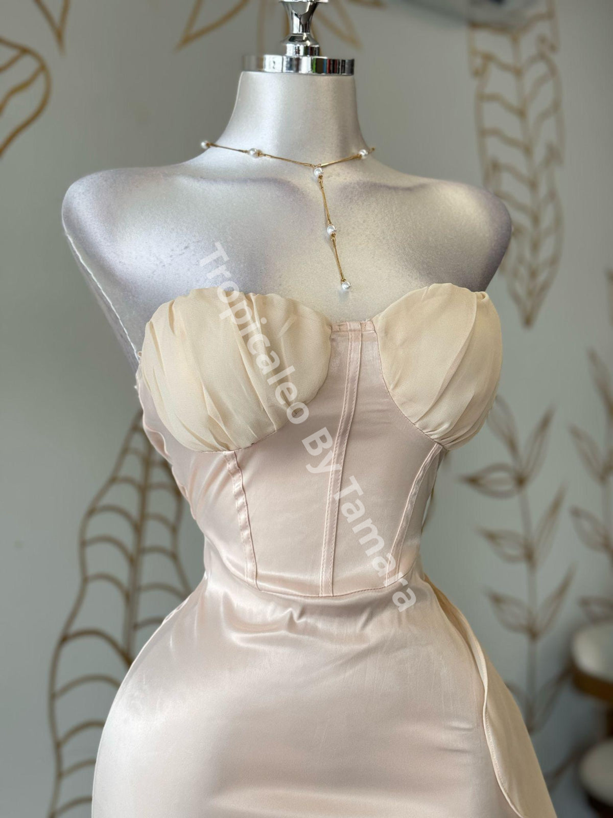 Light Champagne Dream Mini Dress