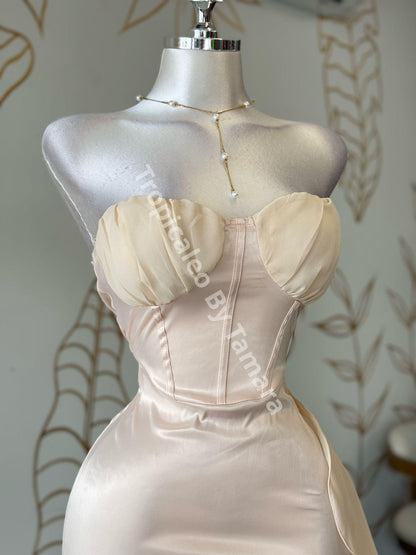 Light Champagne Dream Mini Dress