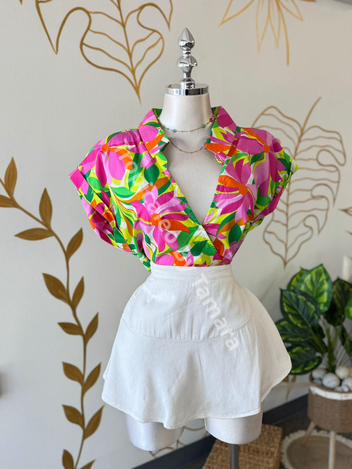 Summer Bloom Wrap Top