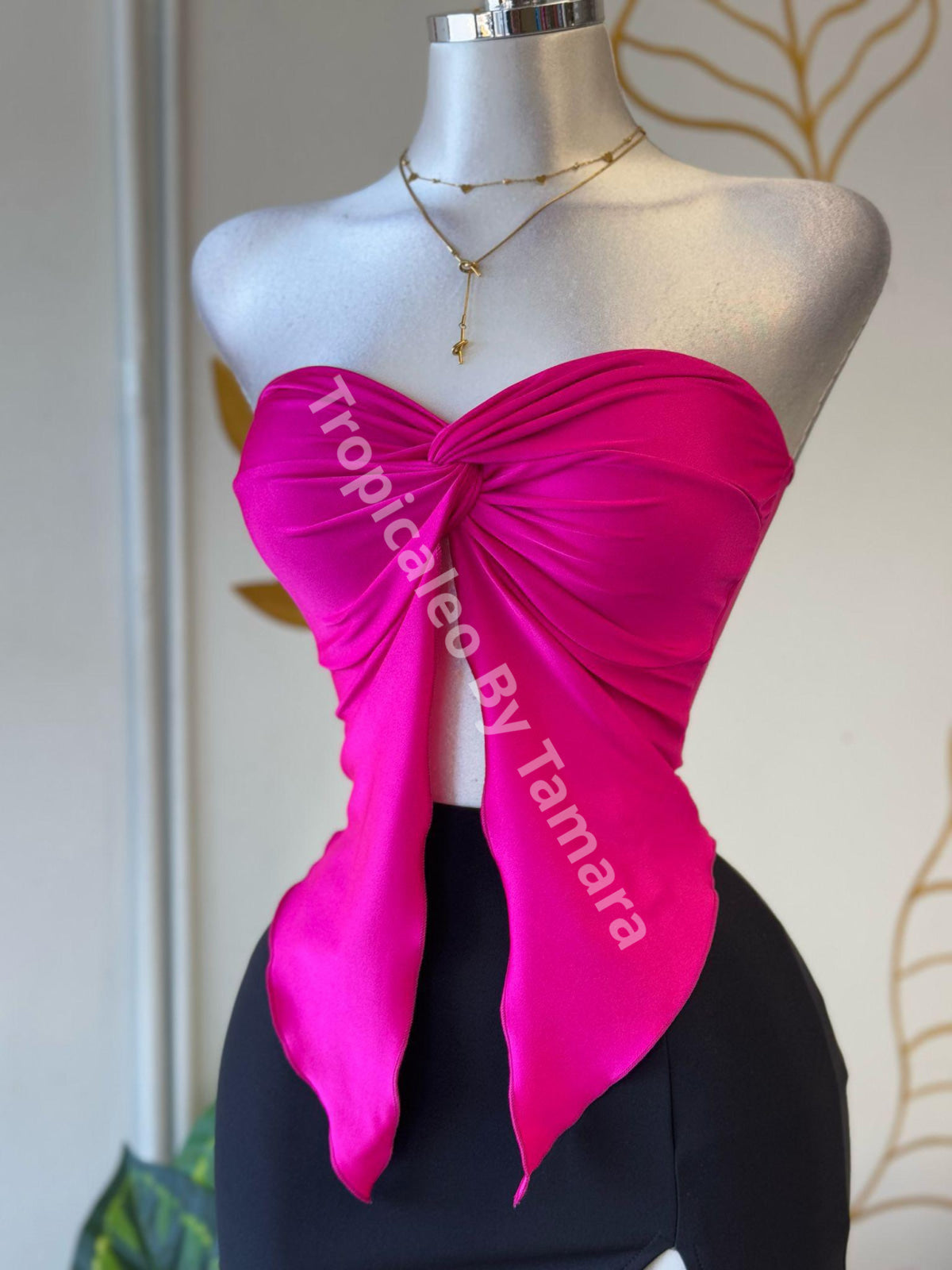 Fuchsia Twist Top