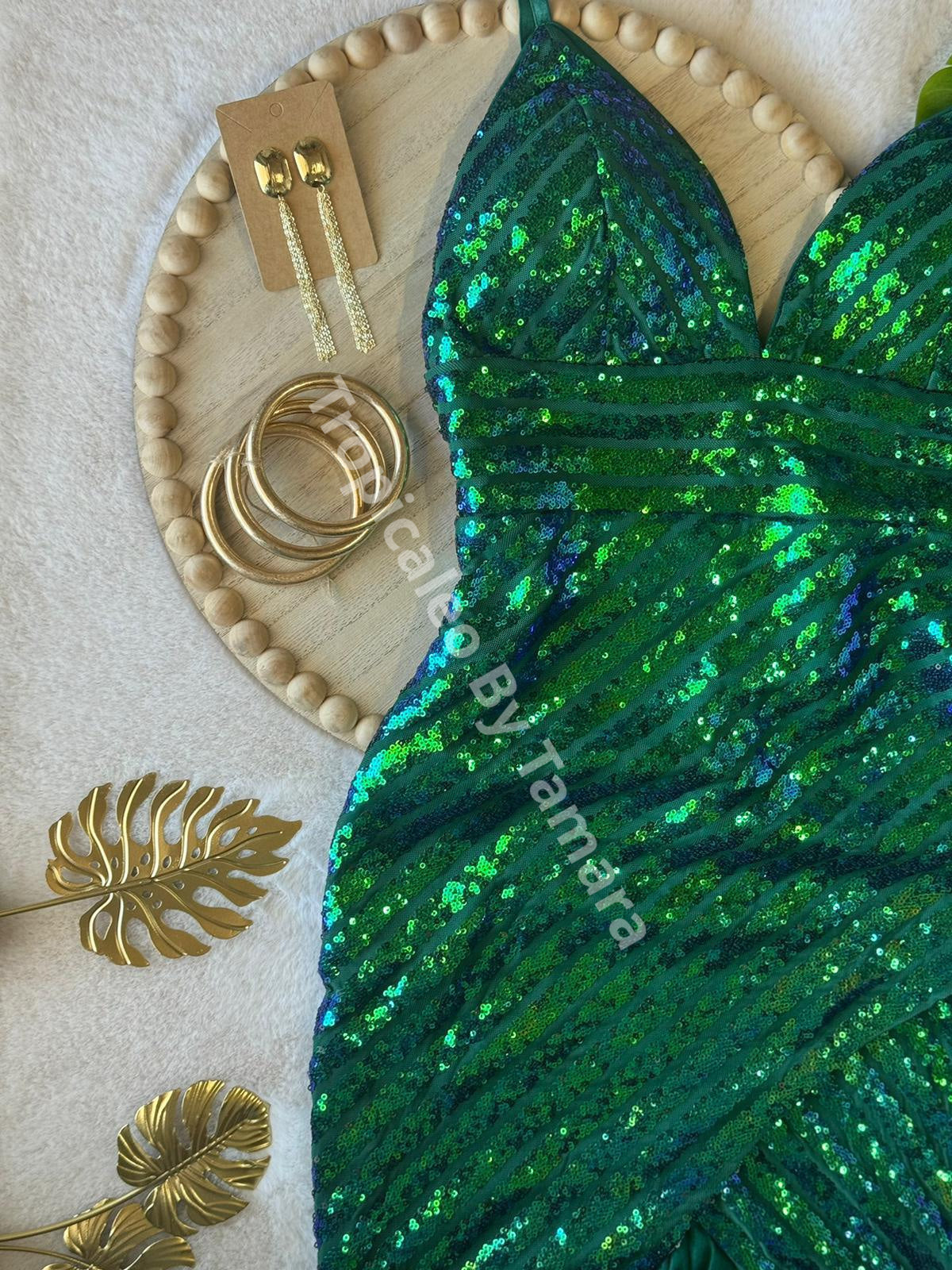 Emerald Sparkle Dress