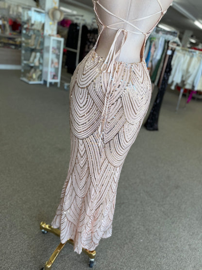 Golden Glow Sequin Gown ✨