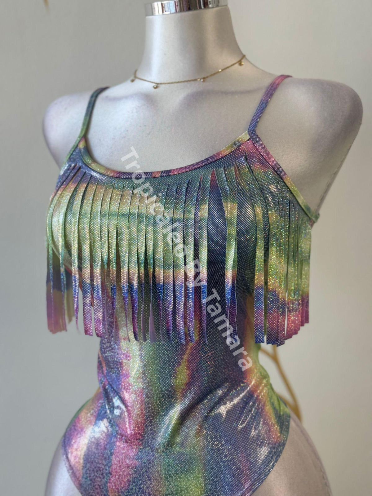 Rainbow Fringe Bodysuit