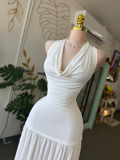 White Halter Elegance