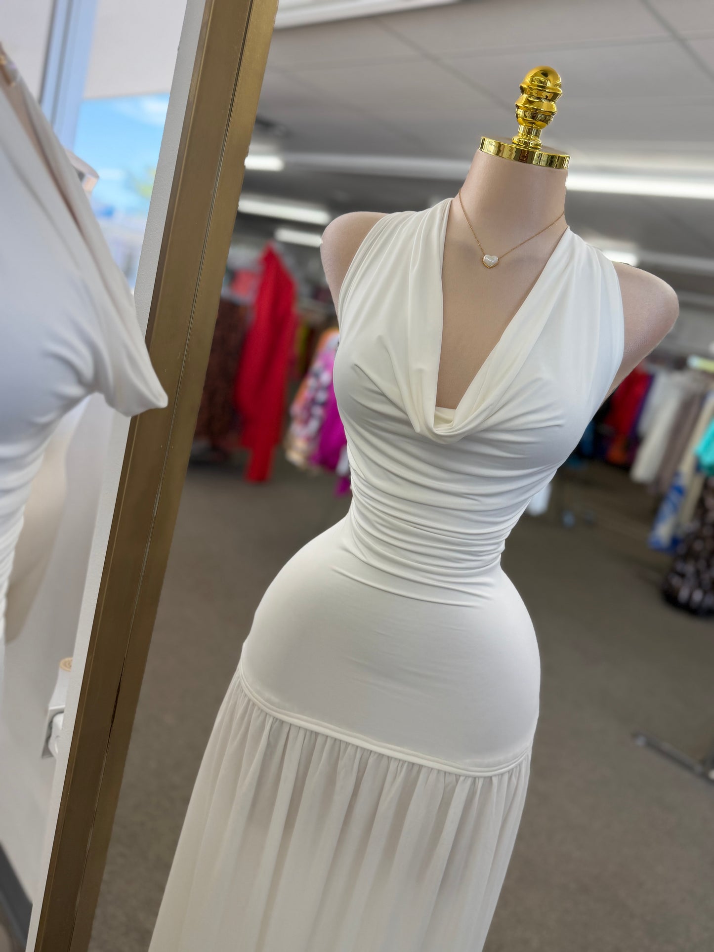 White Halter Elegance