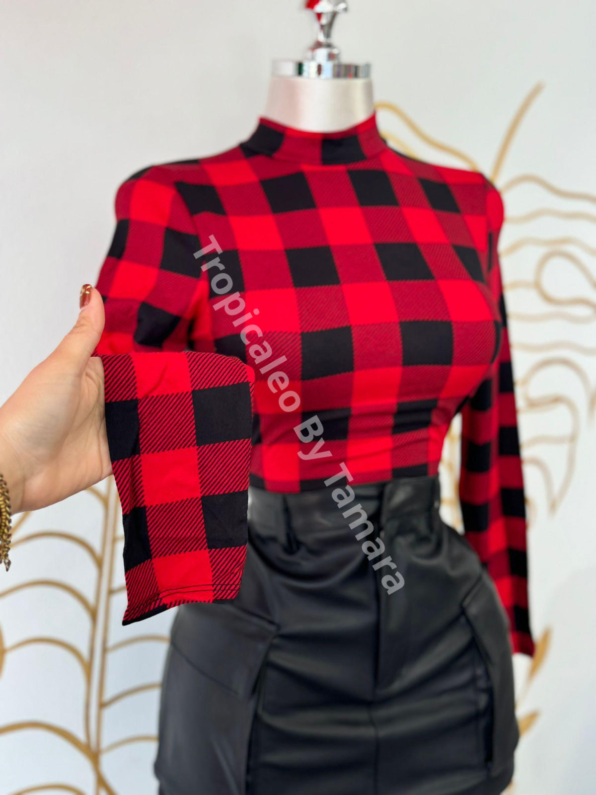 Checkered Plaid Top