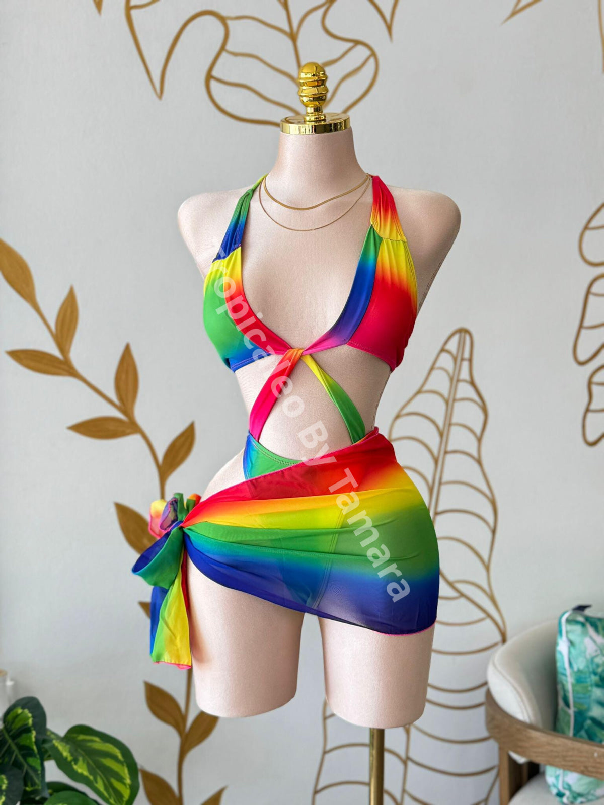 Rainbow Heat One-Piece Swimwear