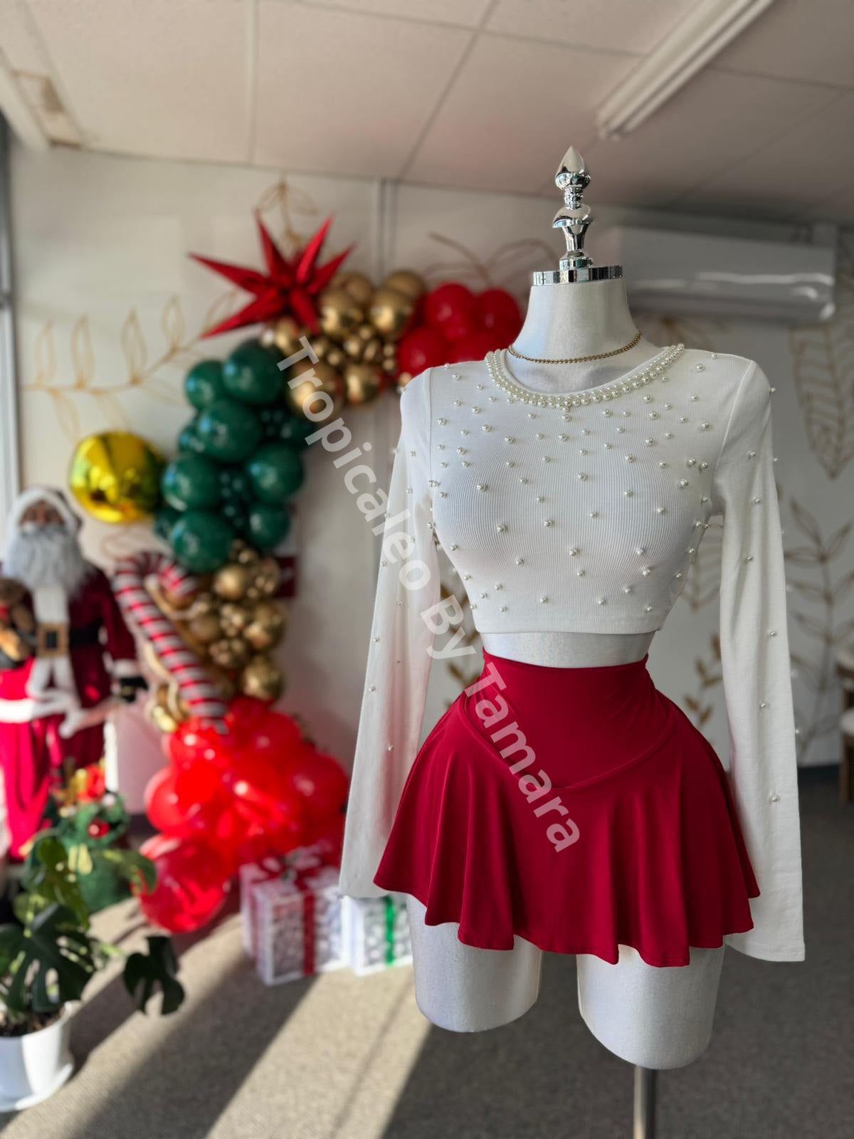 Bejeweled Pearl Top