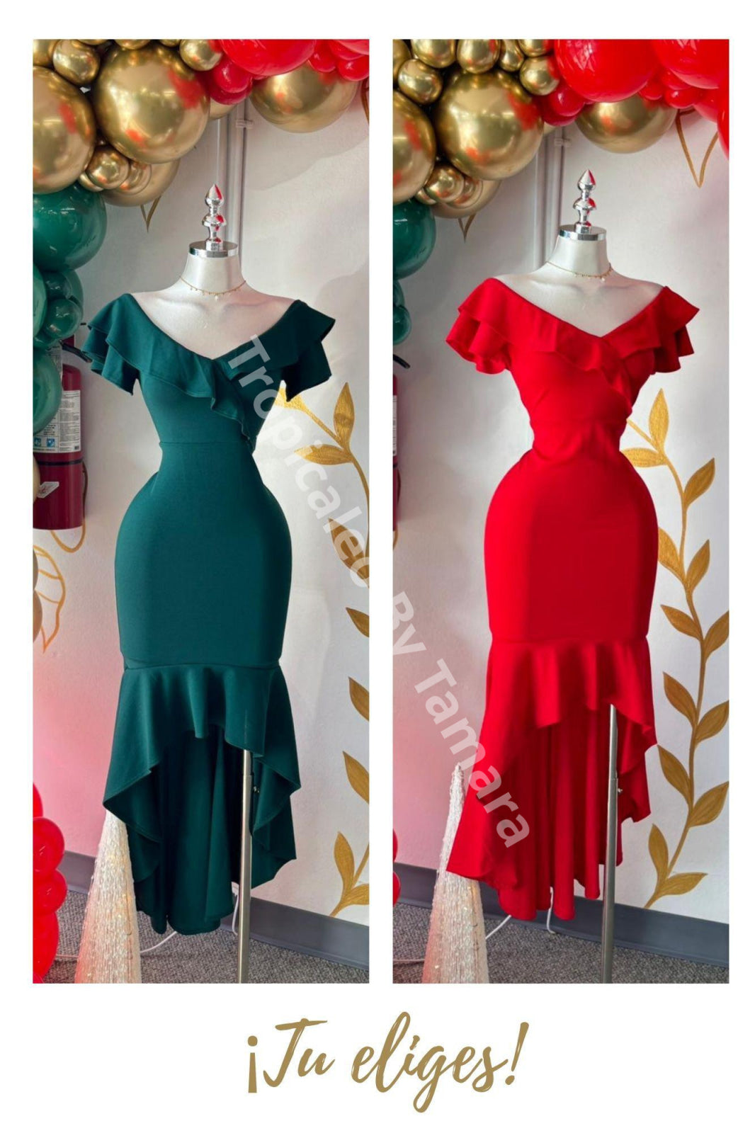 Glam Ruffle Dress