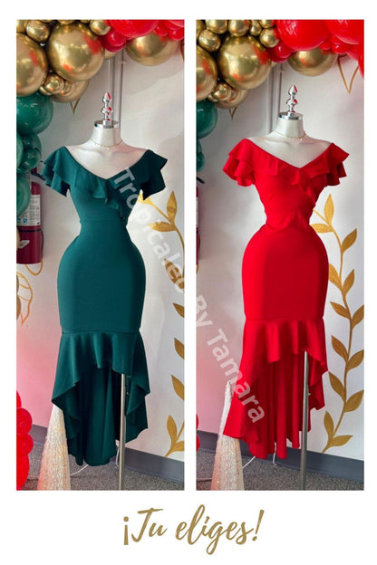 Glam Ruffle Dress