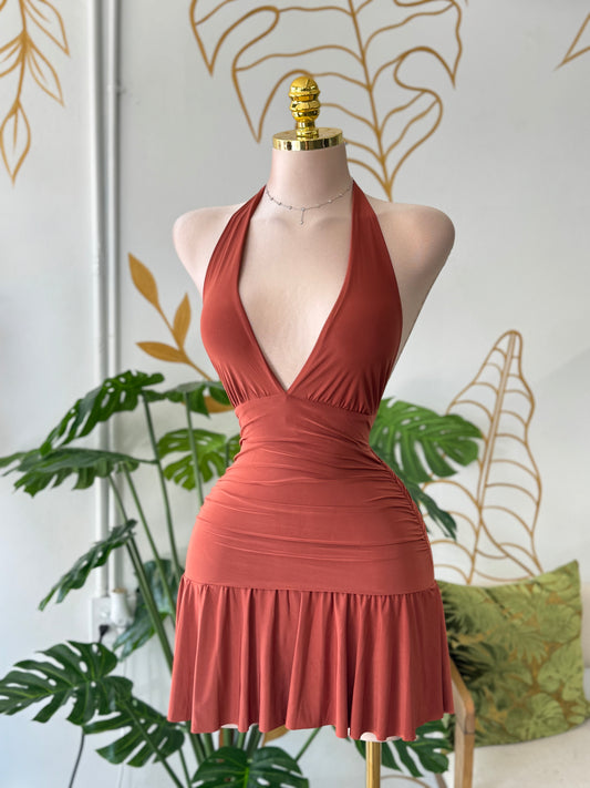 Sunset Halter Mini Romper