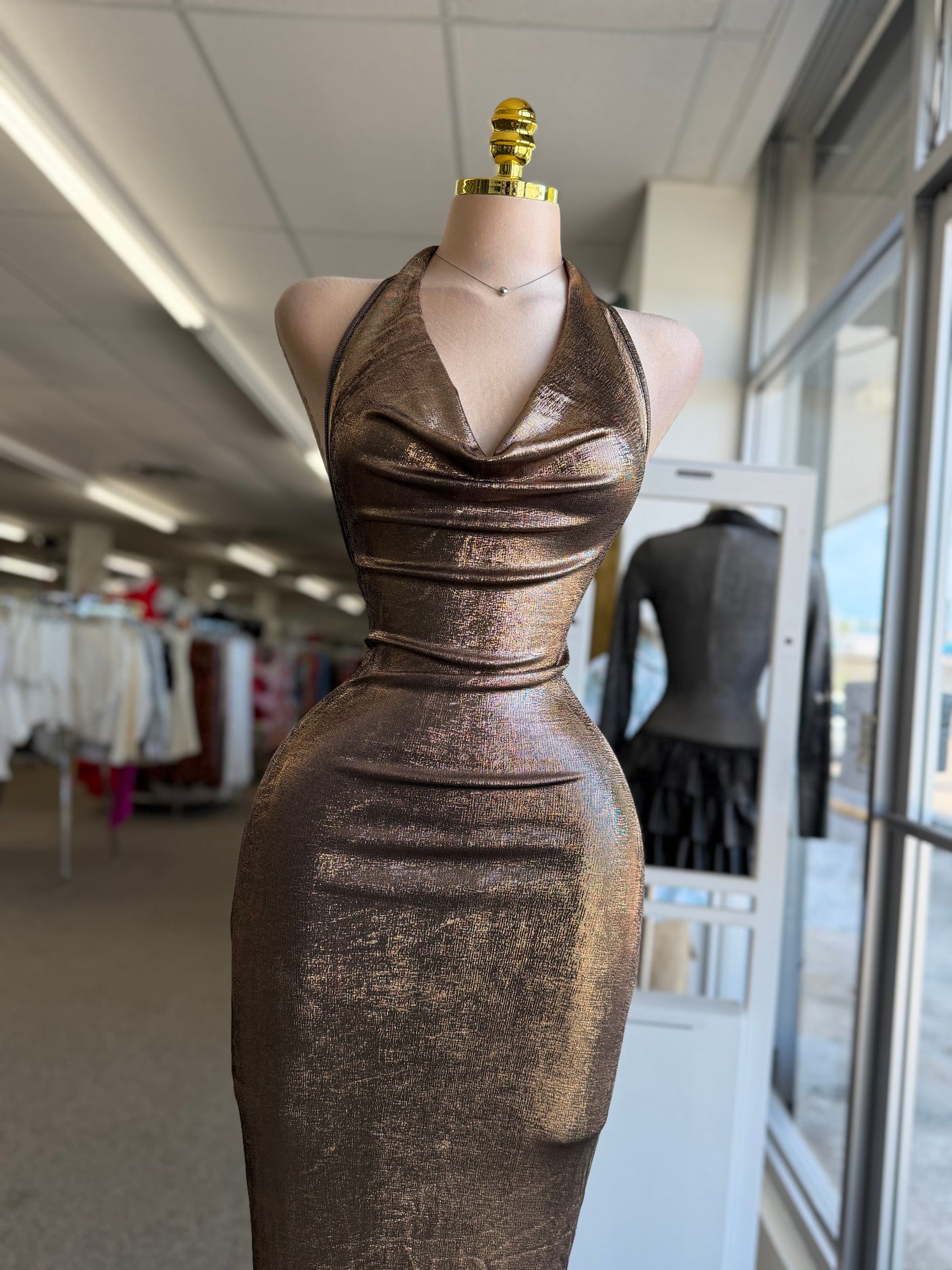 BRONZE GLAM  Dress ✨🤎