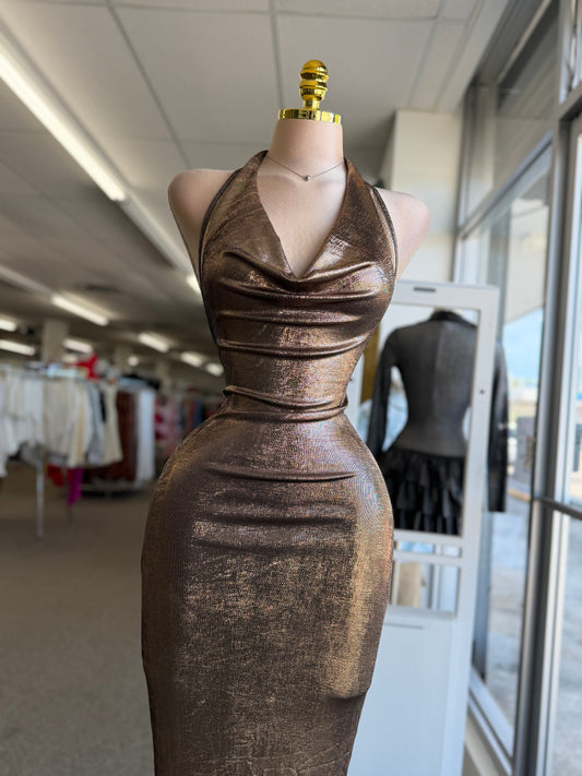 BRONZE GLAM  Dress ✨🤎