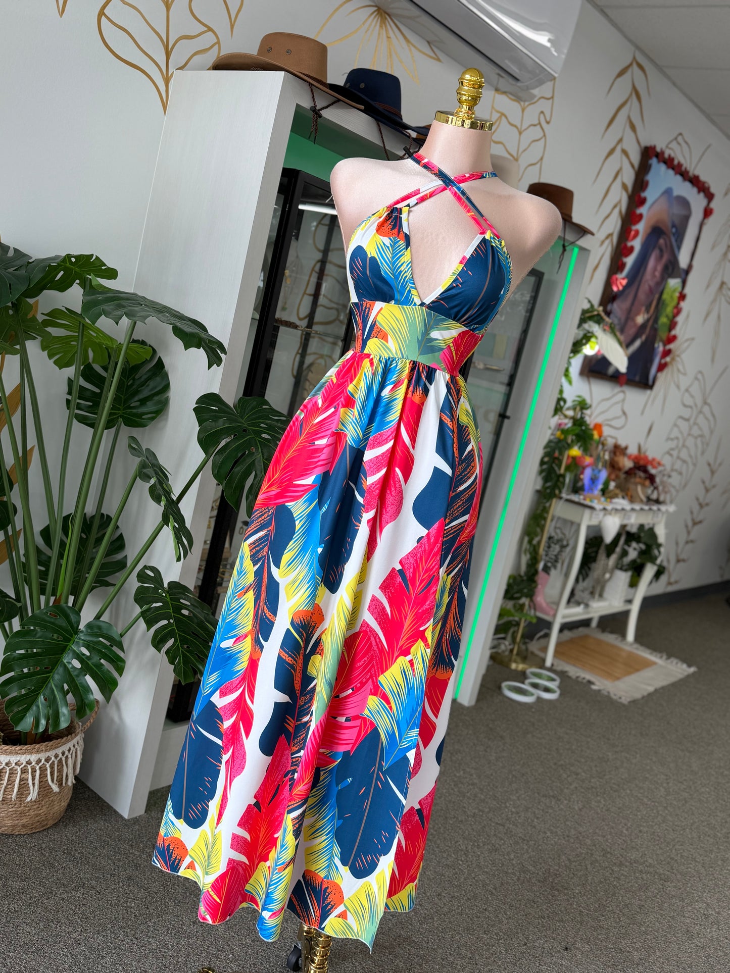 Tropical Paradise Convertible Maxi Dress 🌺🌴