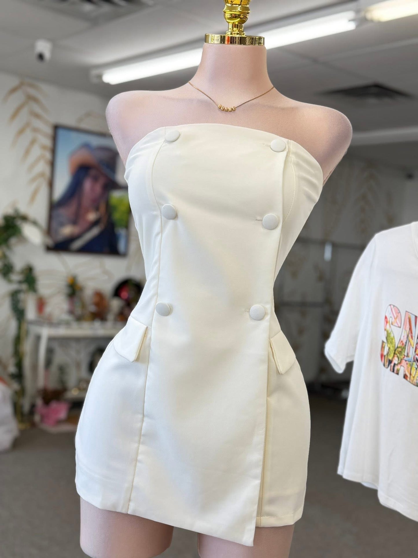 Ivory Muse Mini Dress
