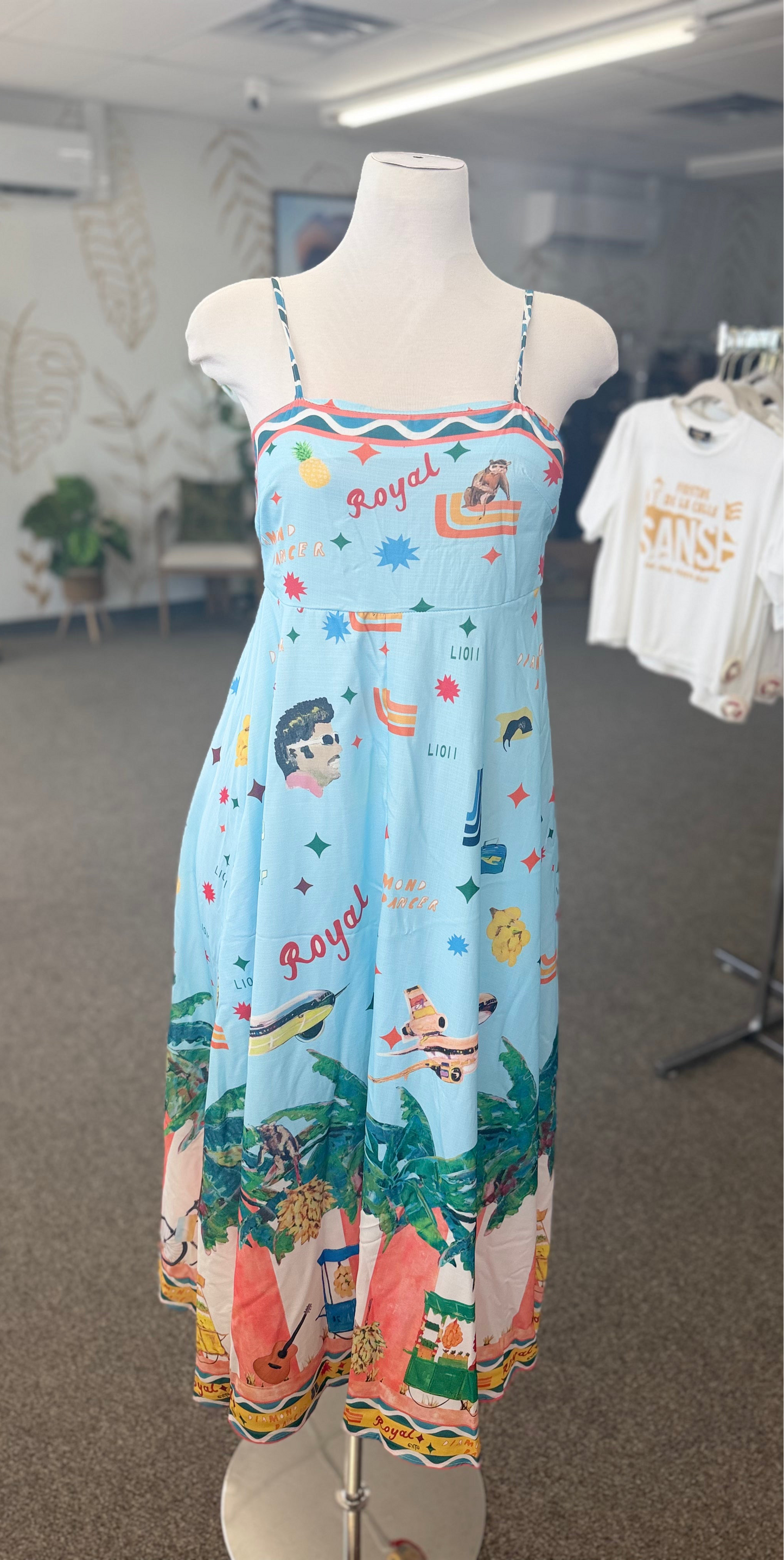 Tropical Royal Dress 👗💚🌈