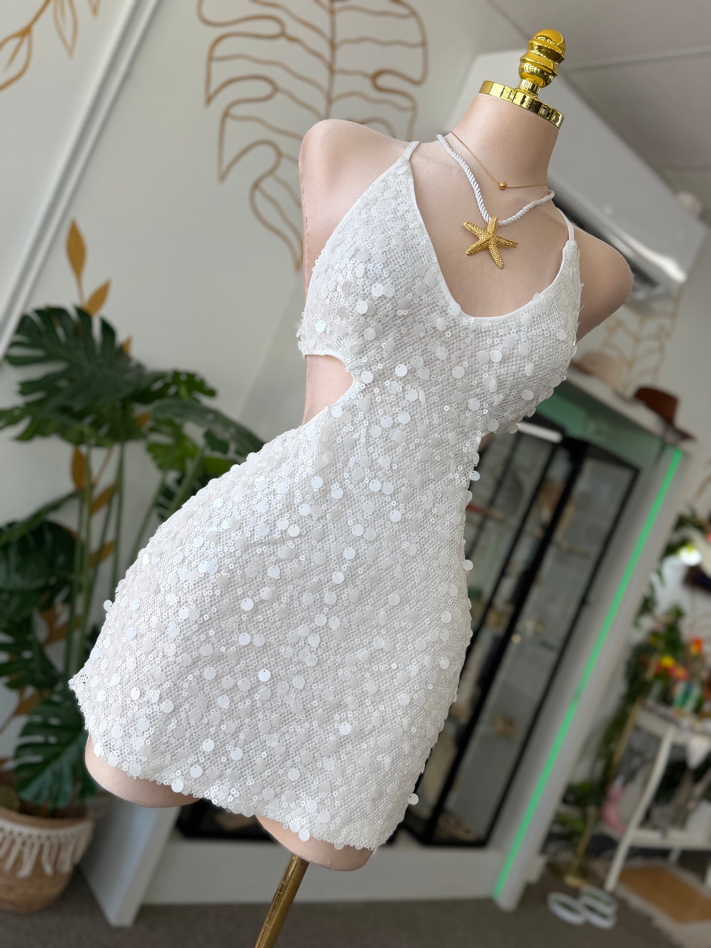 Snow Flakes Mini Dress ❄️🤍