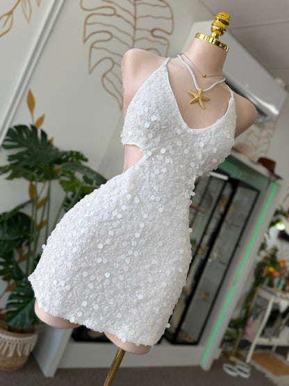 Snow Flakes Mini Dress ❄️🤍