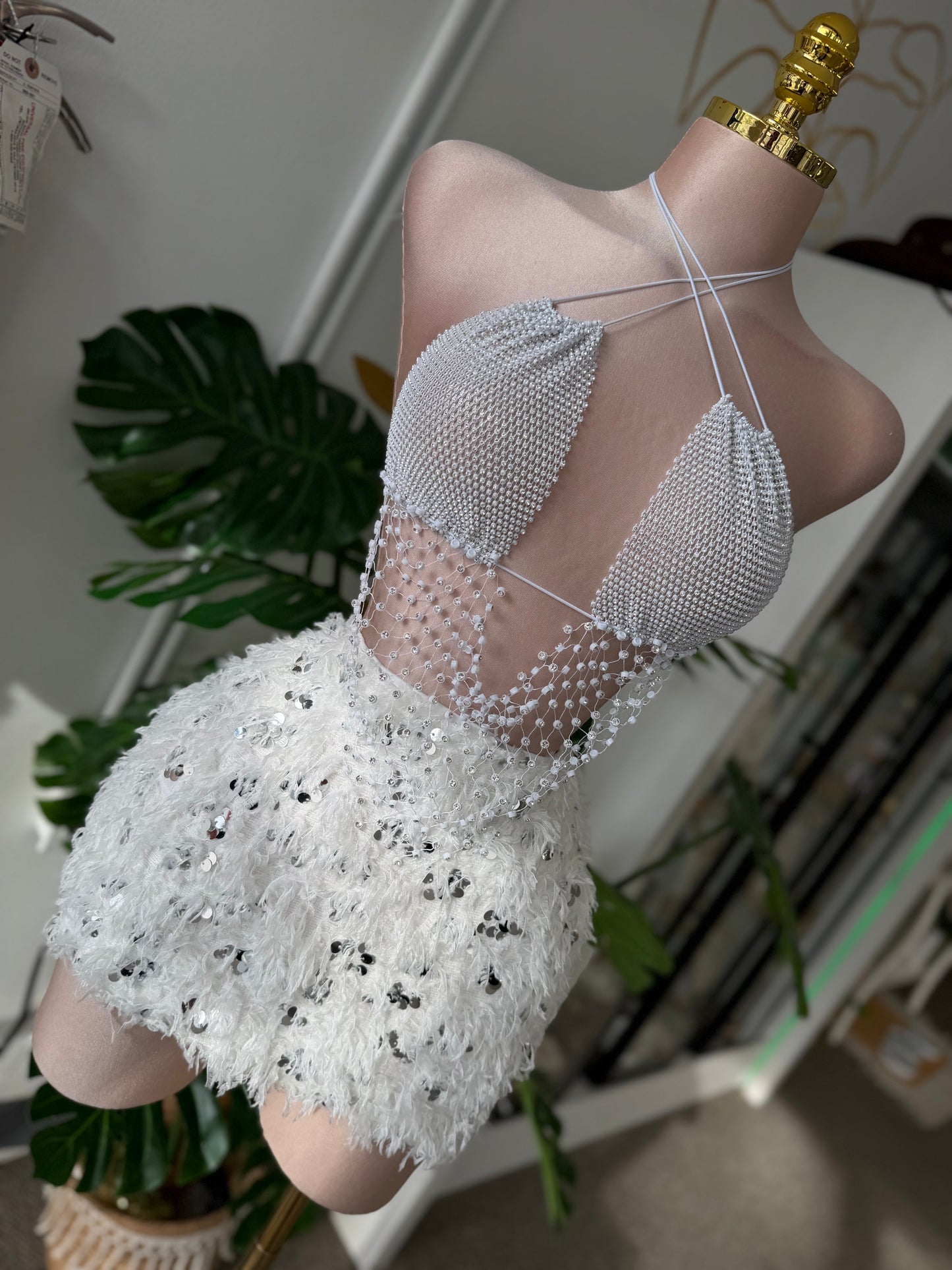Crystal Glow Halter Top