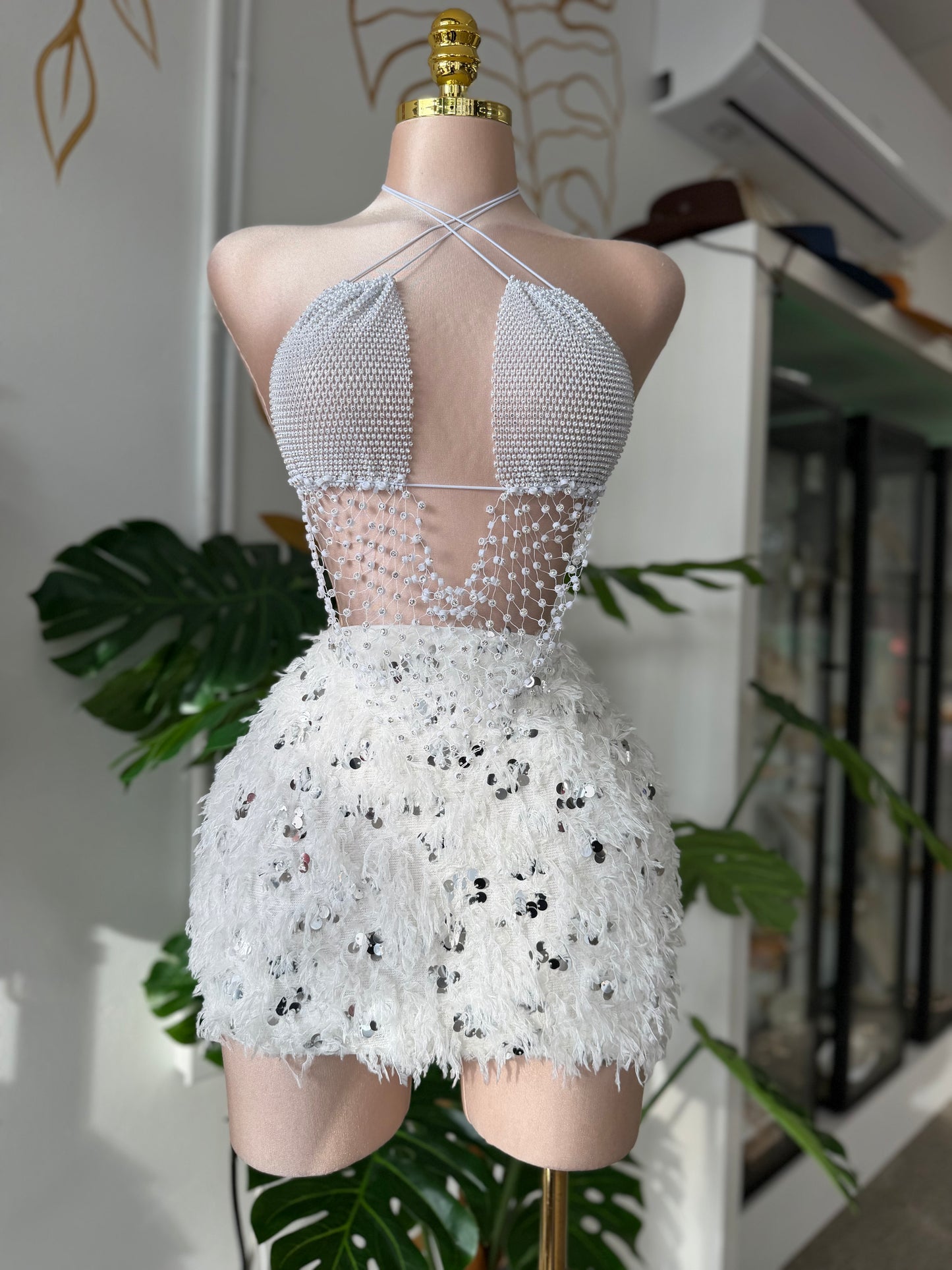 Crystal Glow Halter Top