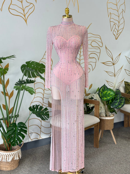 Crystal Muse Sheer Dress