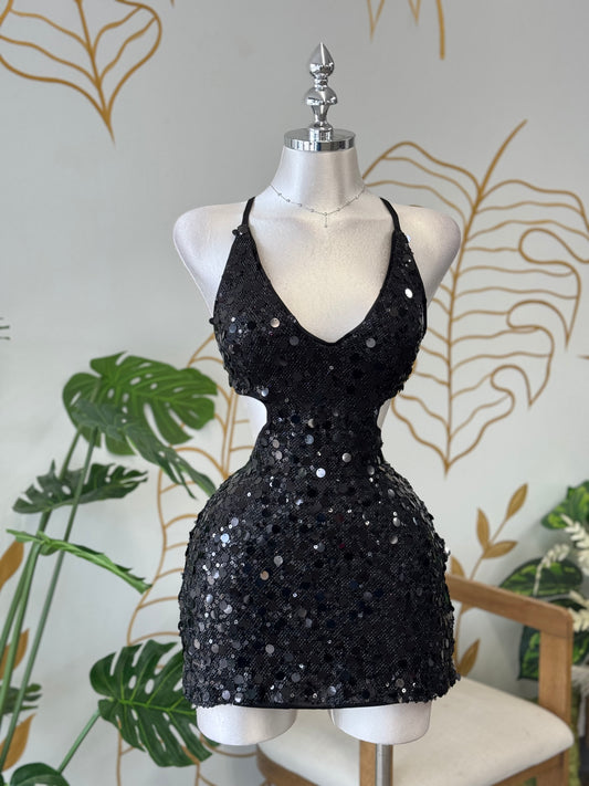 Midnight Spotlight Mini Dress
