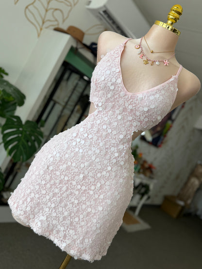 Pink Petal Mini Dress 🌸🌷✨