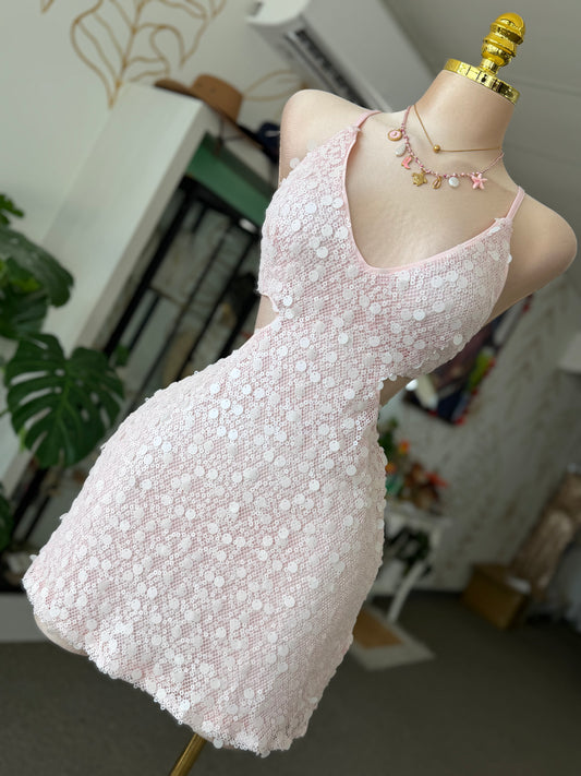 Pink Petal Mini Dress 🌸🌷✨