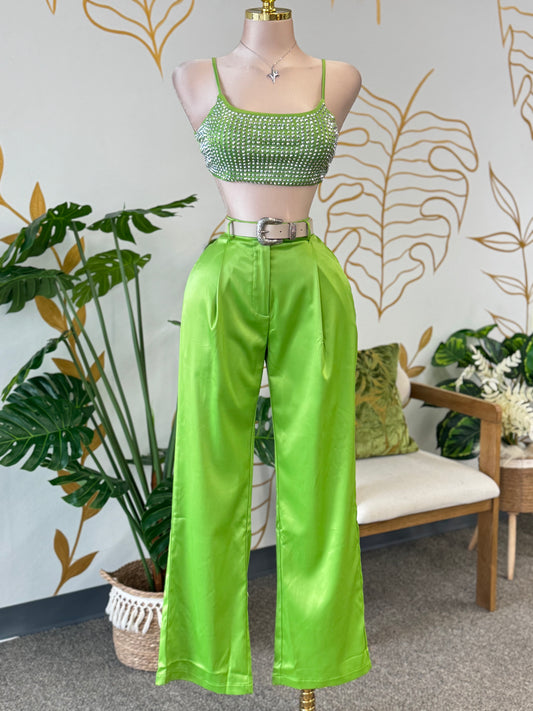 Lime Glow Pants