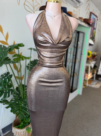 BRONZE GLAM  Dress ✨🤎