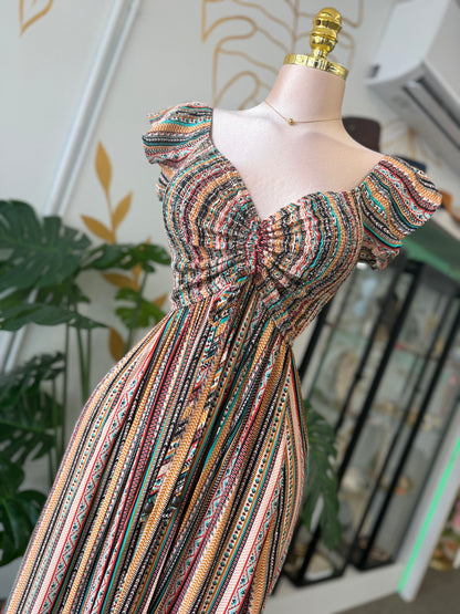 Boho Sunset Maxi Dress 🤎✨