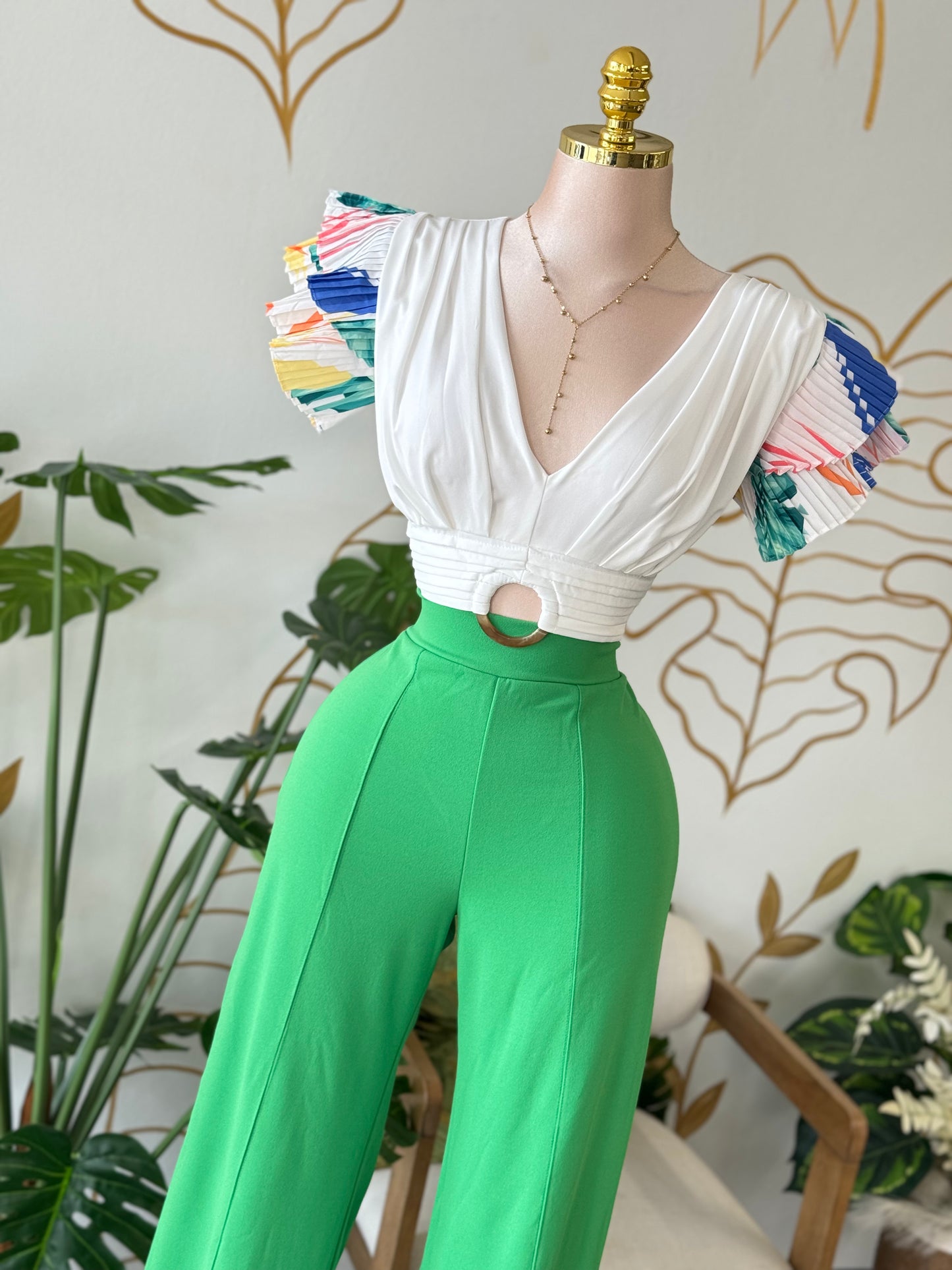 Rainbow Ruffle Top