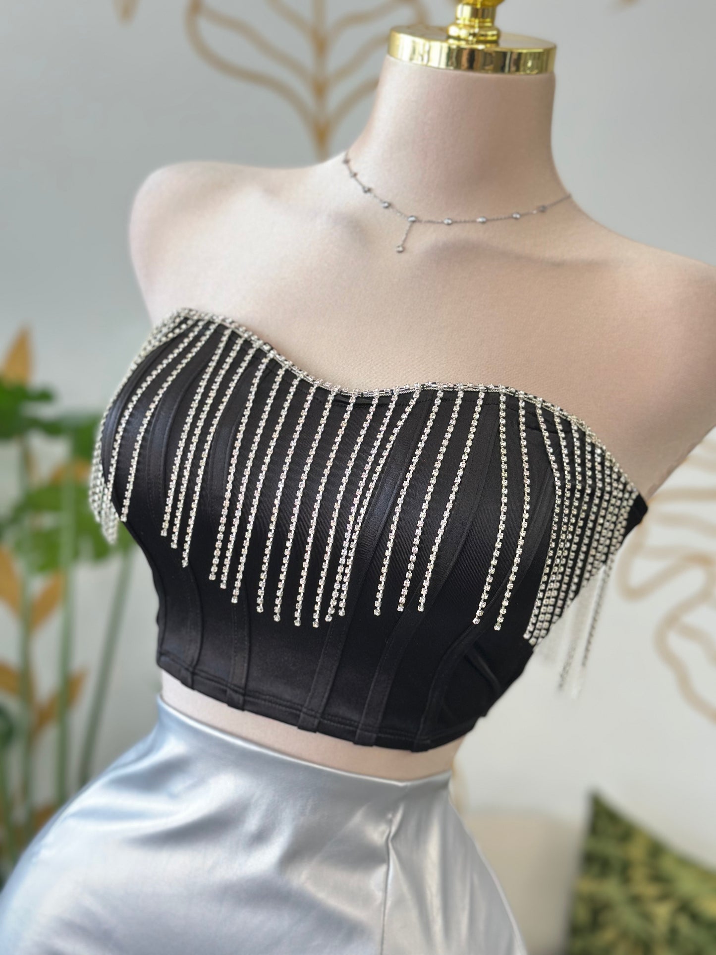 Crystal Fringe Top